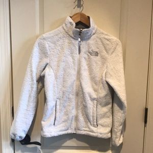 Super Soft White NorthFace zip up fleece